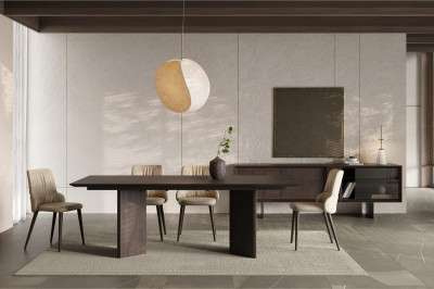 Heritage dark brown side board