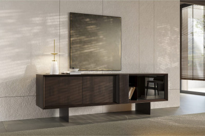 Heritage dark brown side board