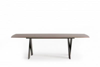 Cross wooden dining table