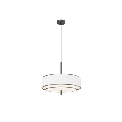 Bergamo black and white pendant lamp