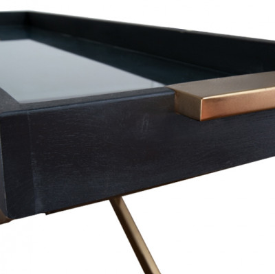 Jaques black console table