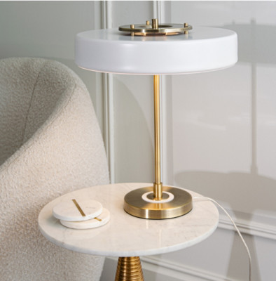 Tarbet white table lamp