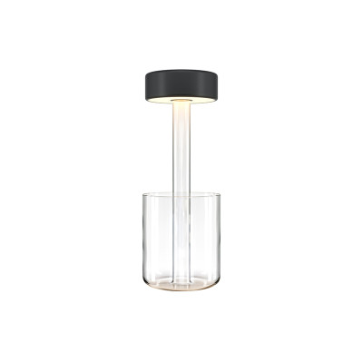 Battery clear table lamp