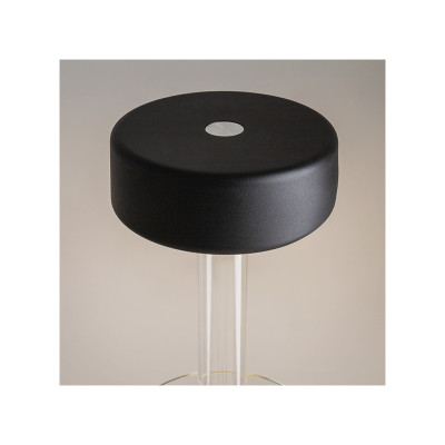 Battery clear table lamp