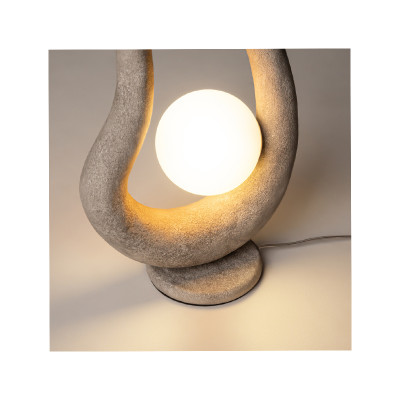 Opus grey table lamp