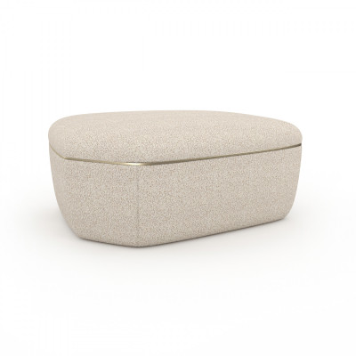 Serir fabric coffee table with storage