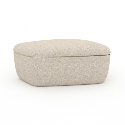 Serir fabric coffee table with storage
