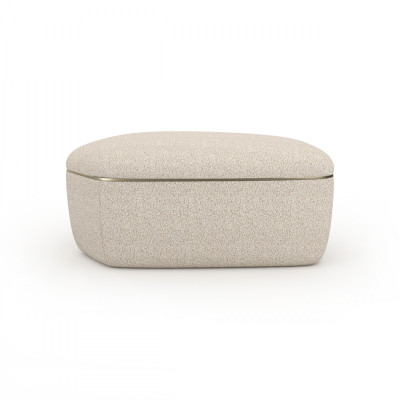Serir fabric coffee table with storage