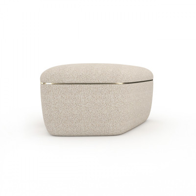 Serir fabric coffee table with storage