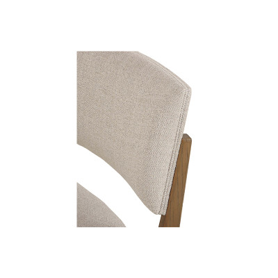 Quanday natural oak and upholstery bench