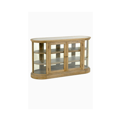 Humar oak and blue stone top counter