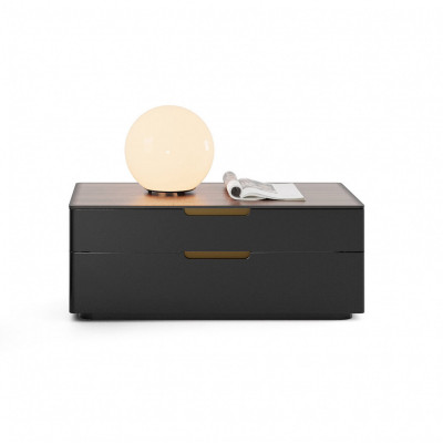 Tulsa black nightstand