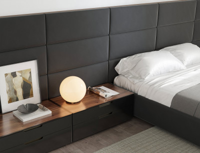 Tulsa black nightstand
