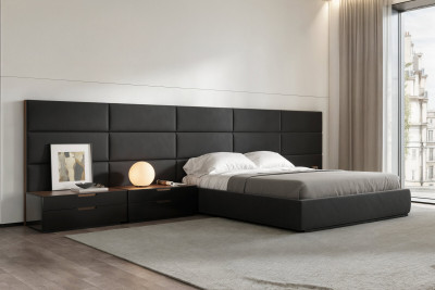 Tulsa black nightstand