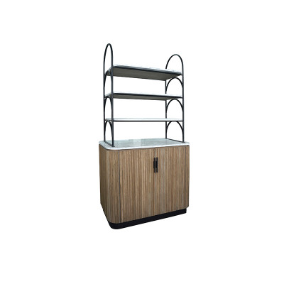 Melisa oak open display cabinet