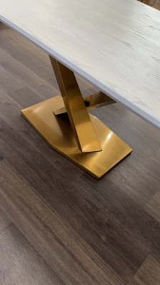 Golden dining table