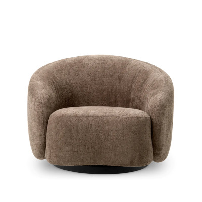 Amore brown swivel armchair