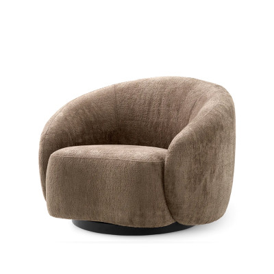 Amore brown swivel armchair