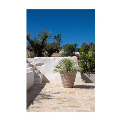 Selena Chalk beige plant pot