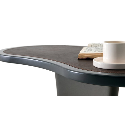 Lava leather side table