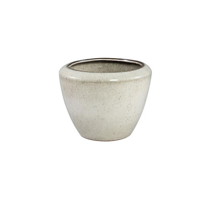 Kyleigh beige ceramic plant pot 