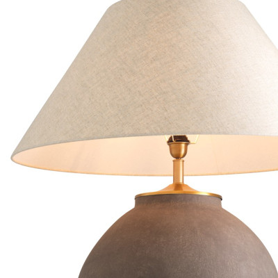 Moon Jar taupe table lamp