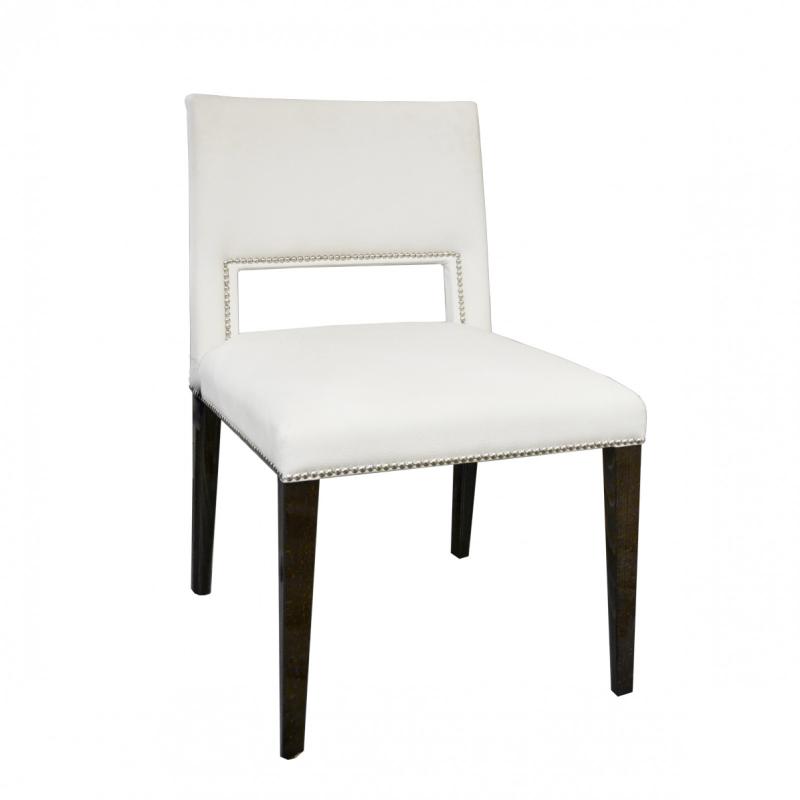 Henry grey velvet chair