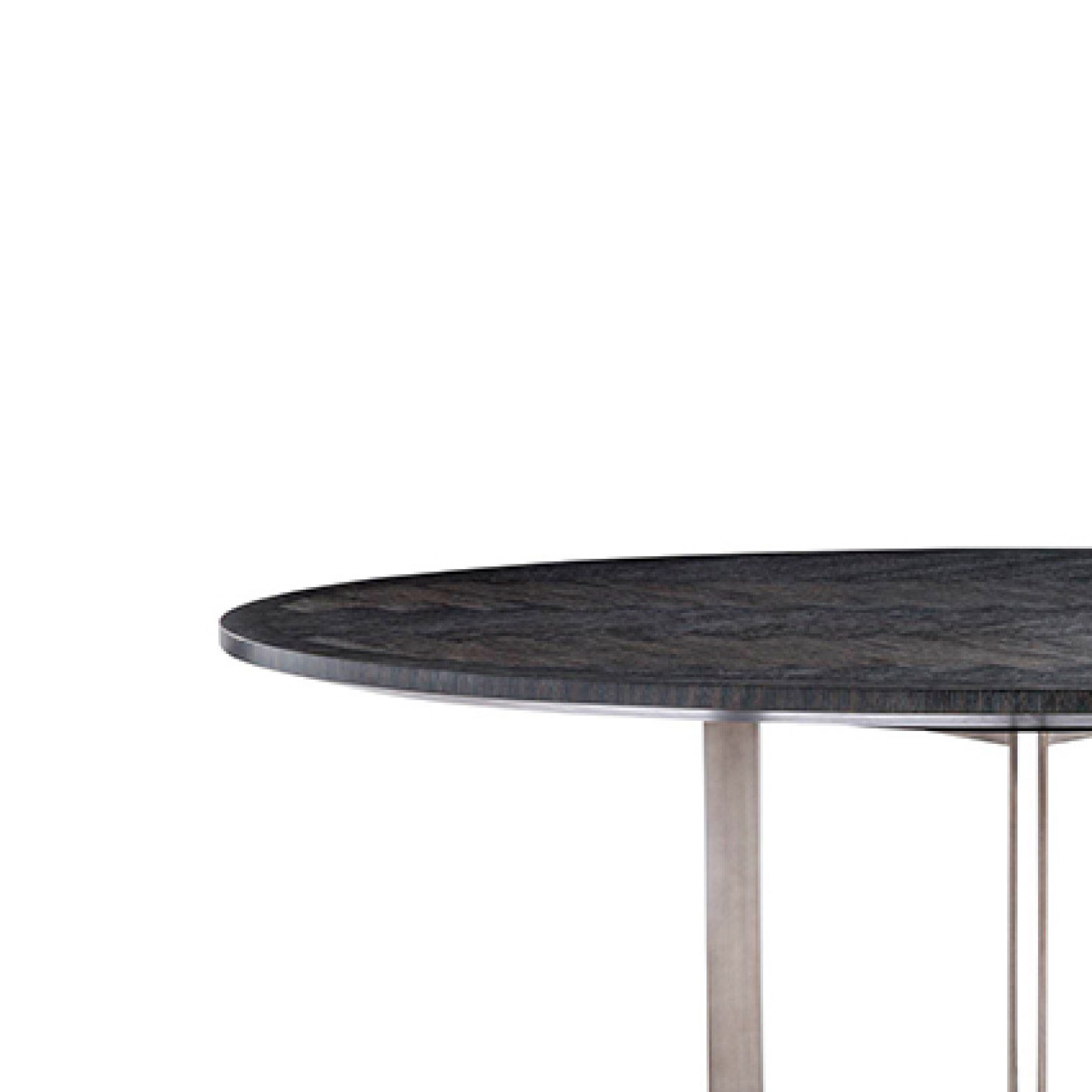 Melchior Charcoal oval dining table
