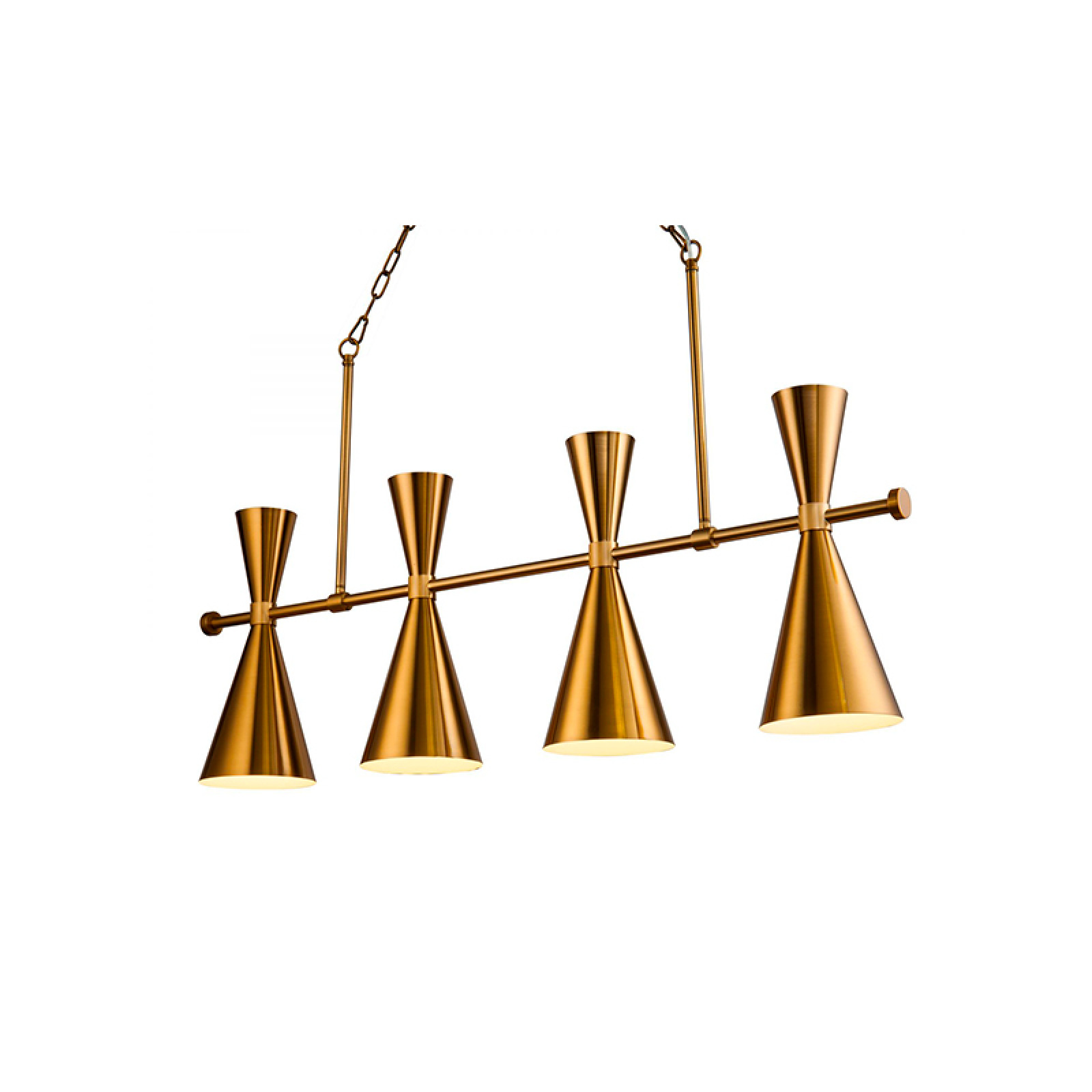 KMLE001P-4 Brass chandelier