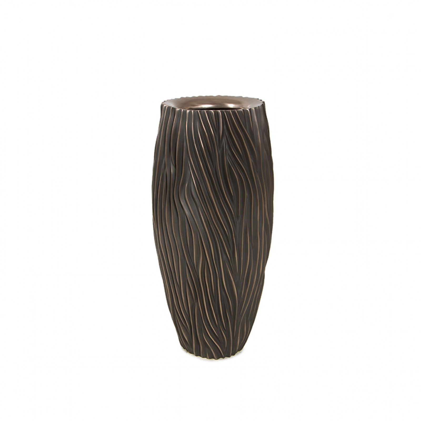 River bronze floor vase L