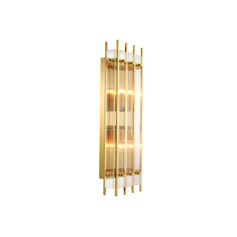Sparks gold finish wall lamp L