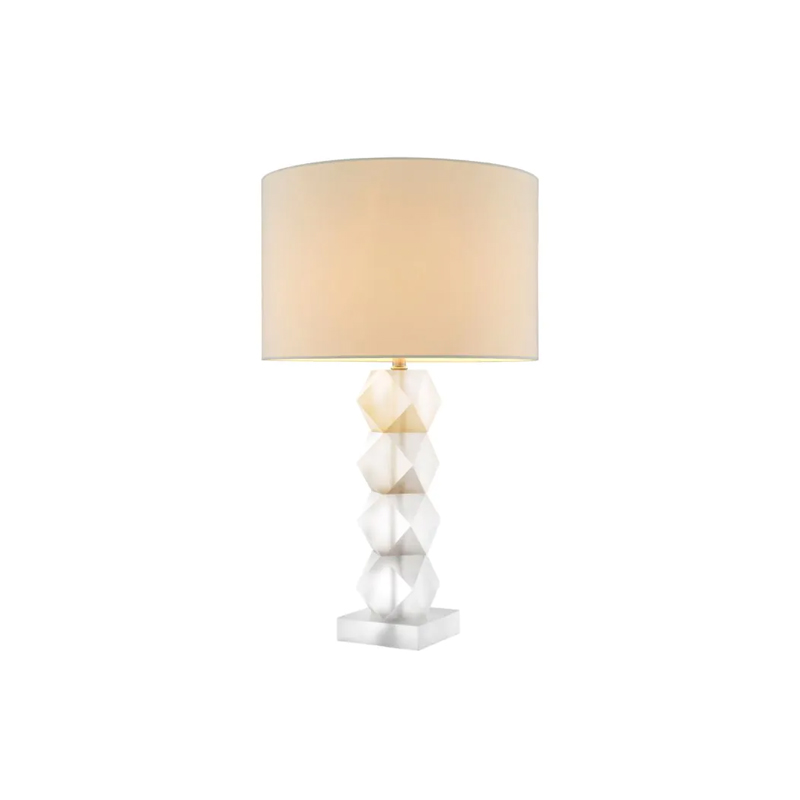 Whealon frosted crystal table lamp