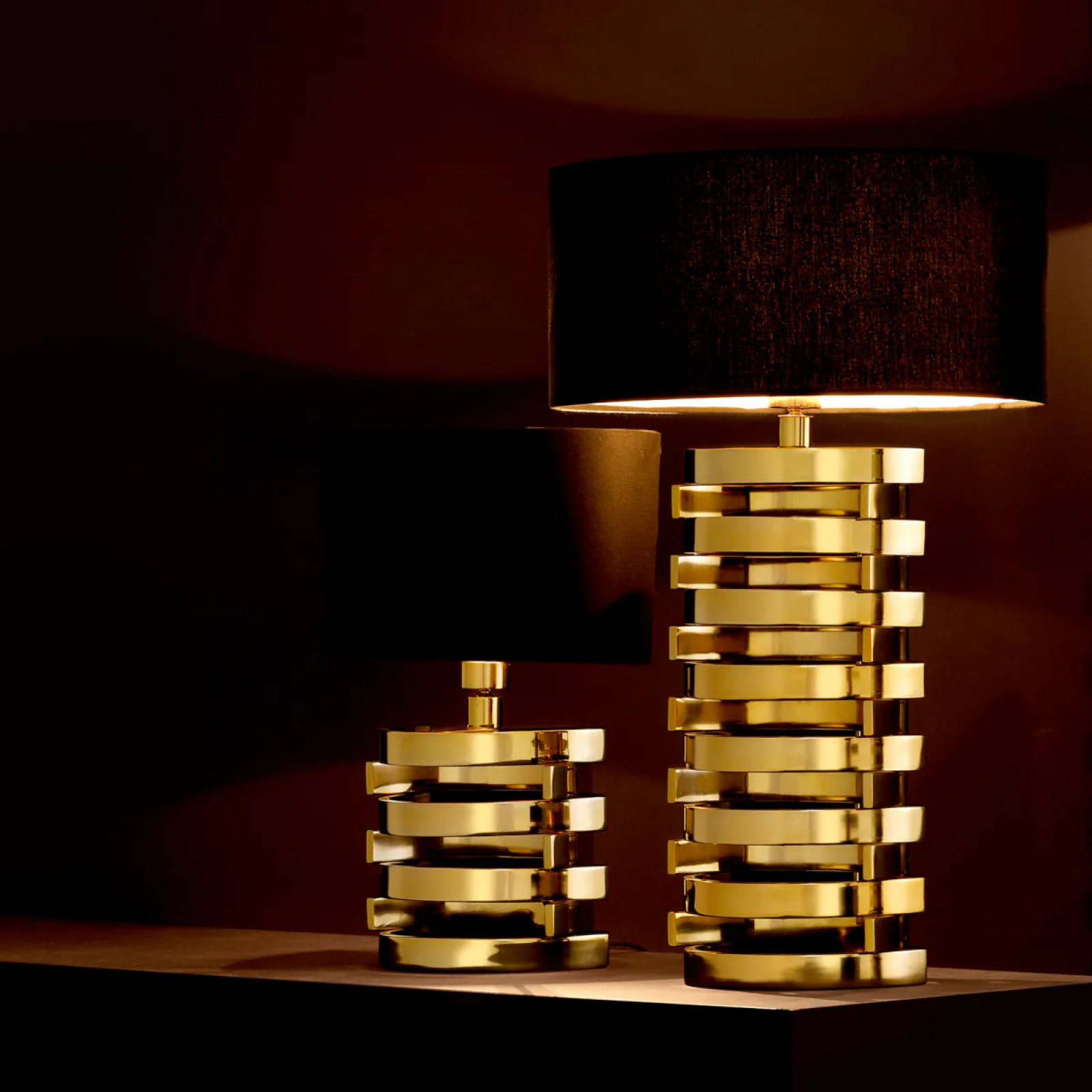 Boxter gold table lamp