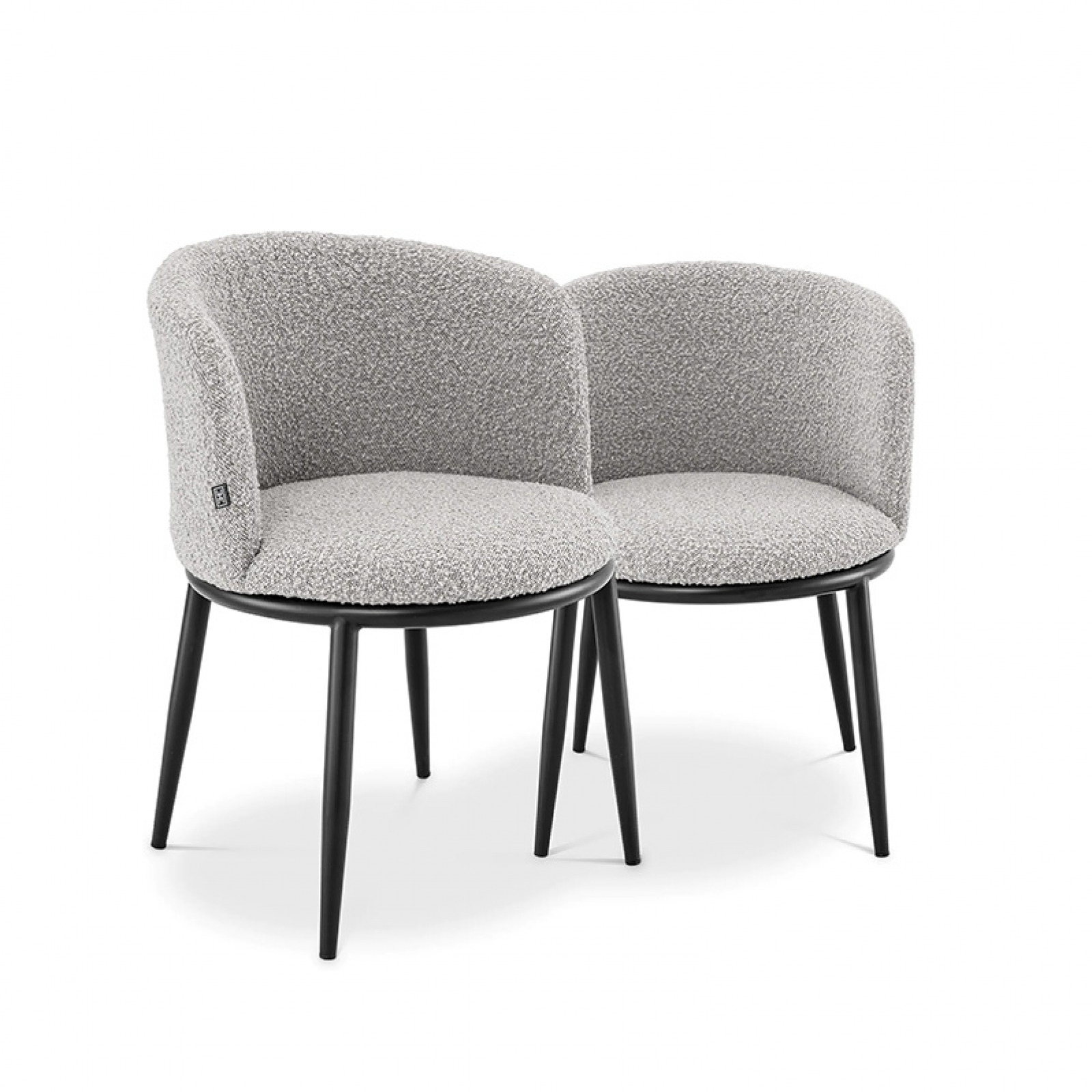 Filmore grey bouckle chair set of 2