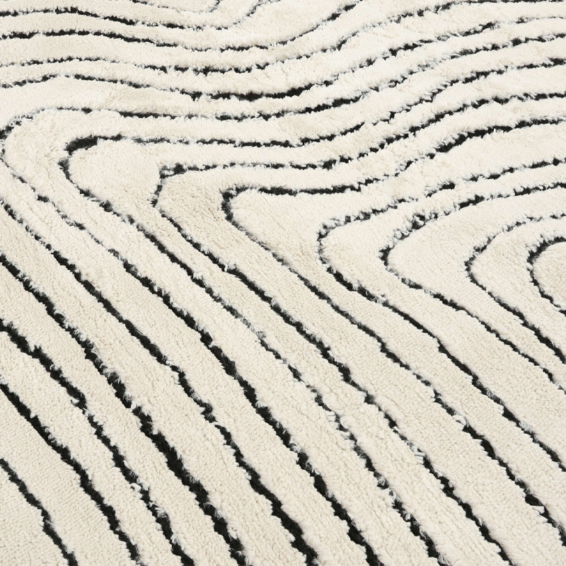 Chaima cream white rug