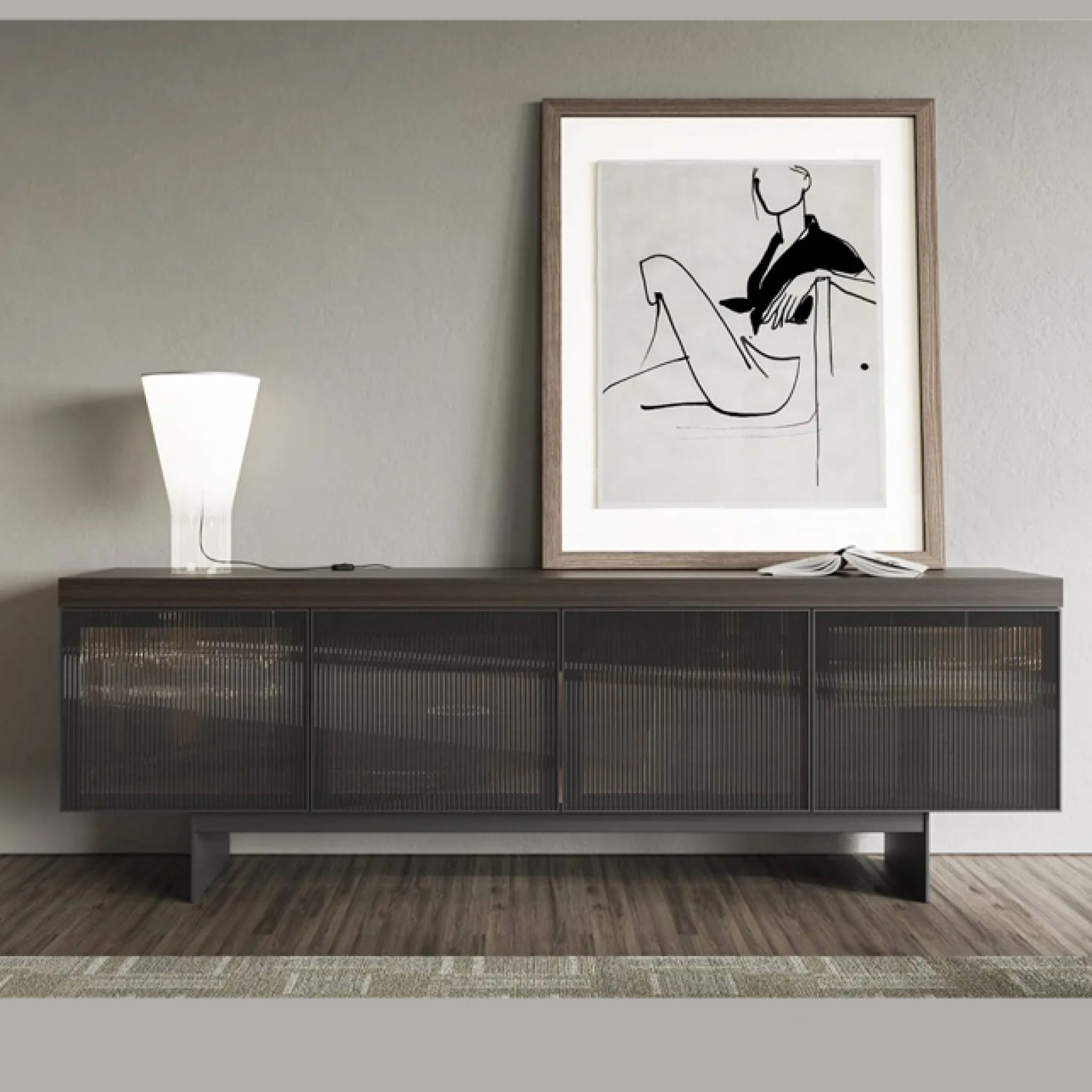 Hiro walnut sideboard