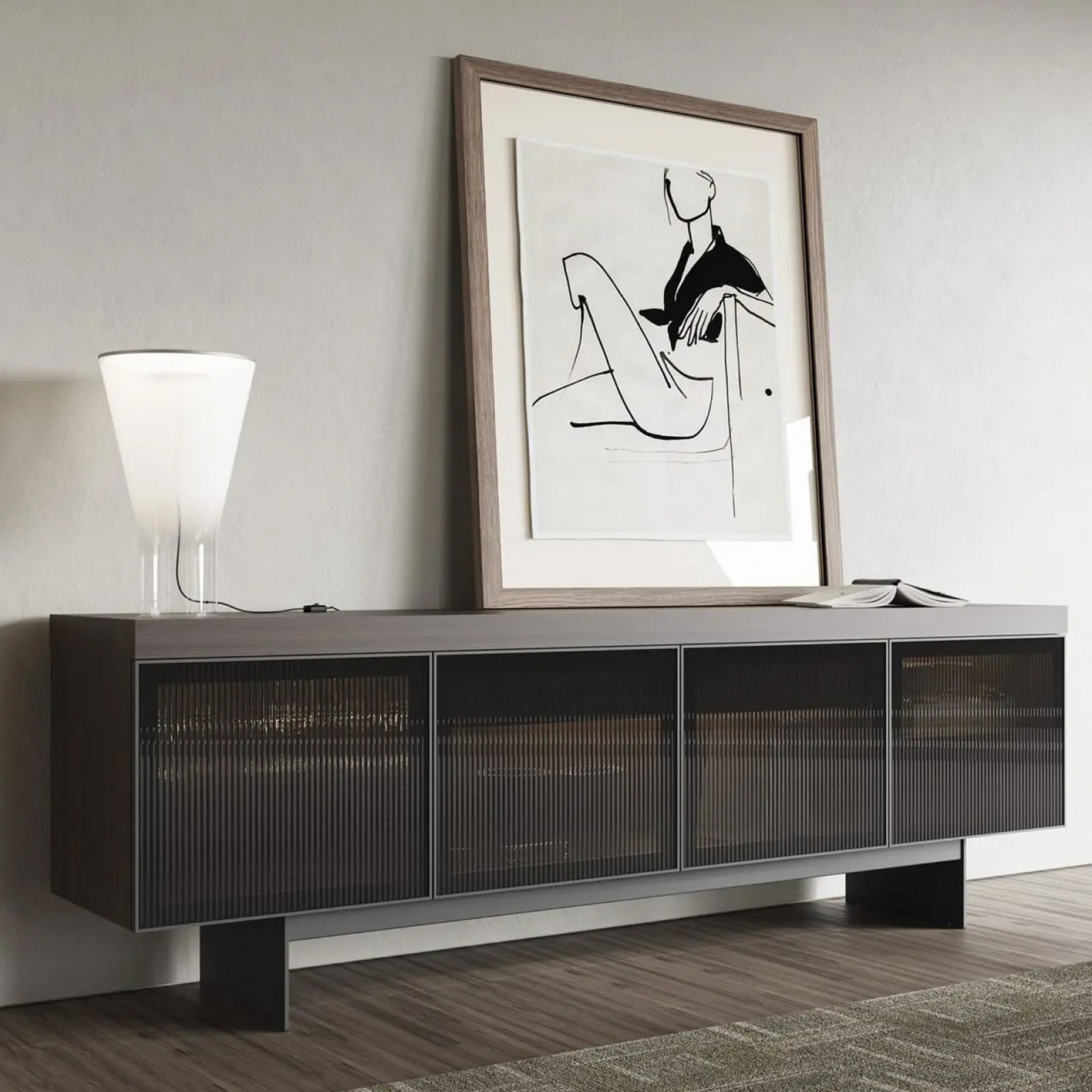 Hiro walnut sideboard