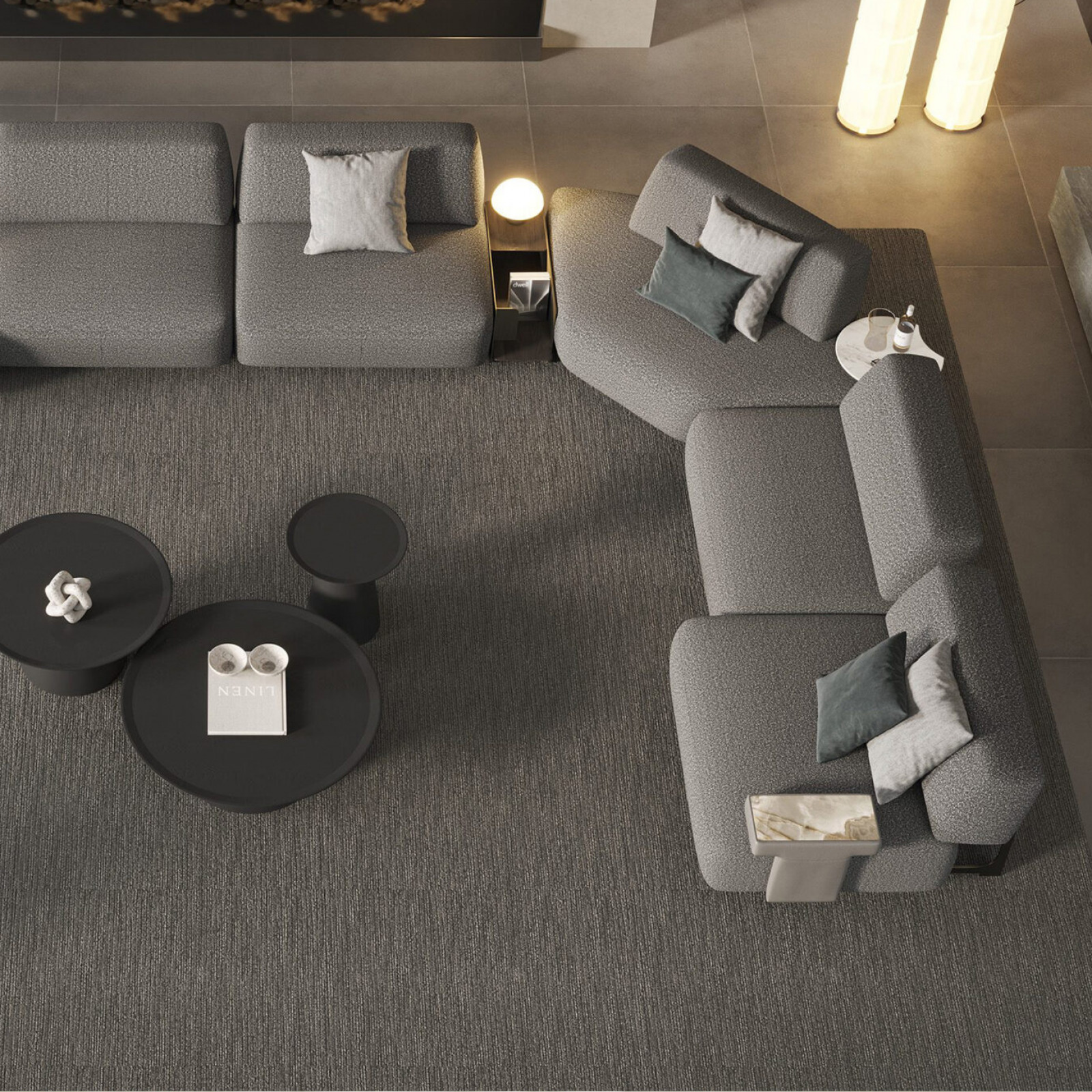 Da Vinci grey sofa