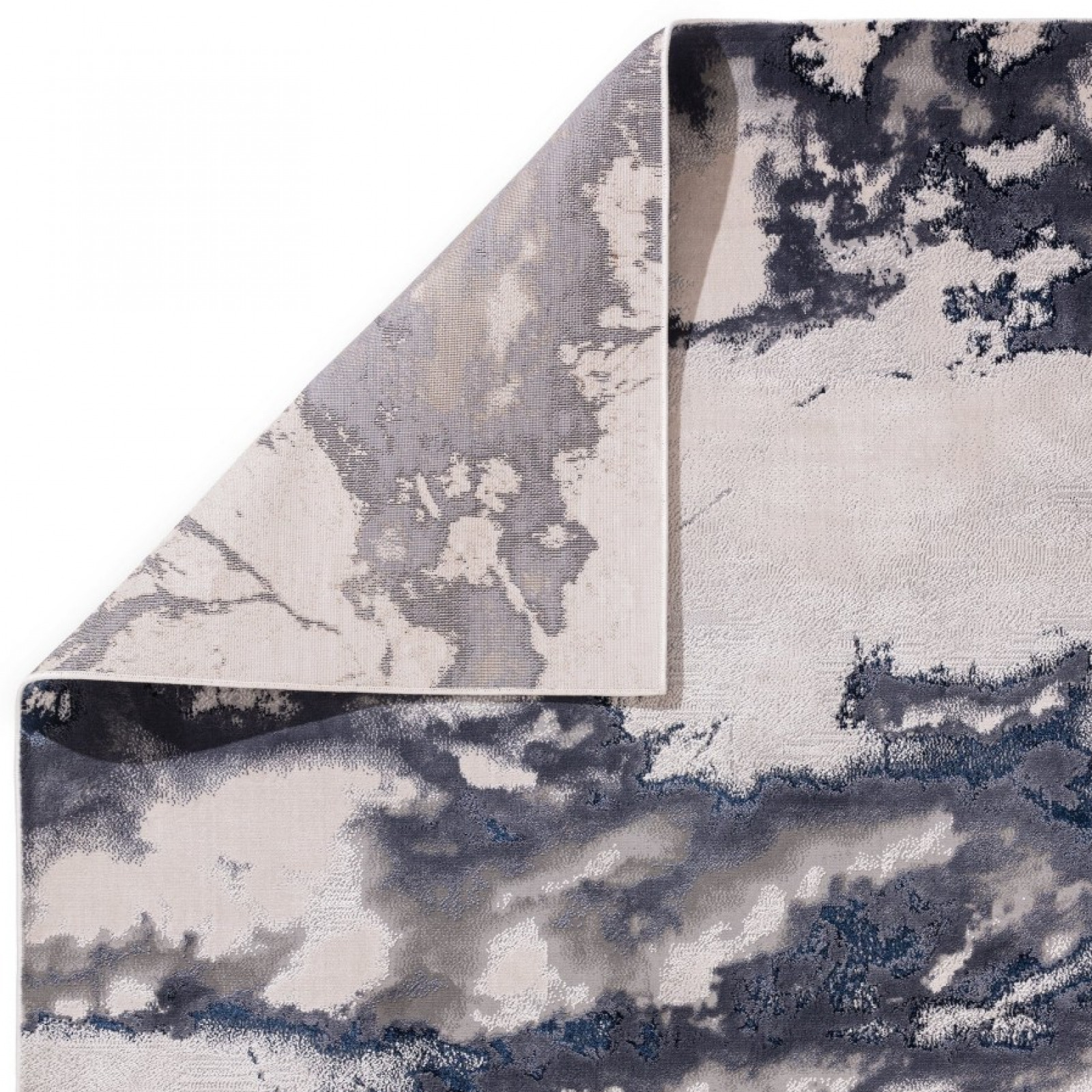 Aurora Storm Metallic Blue rug