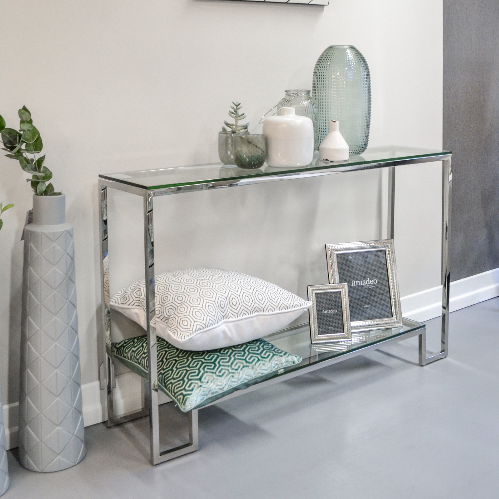 MIng silver console table