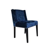 Louis blue velvet chair