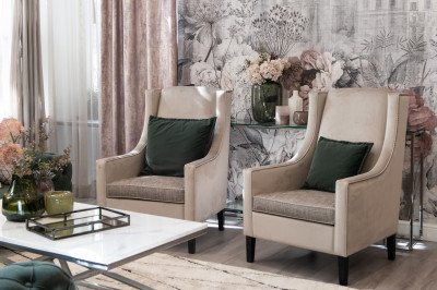Dublin velvet and Zahara armchair