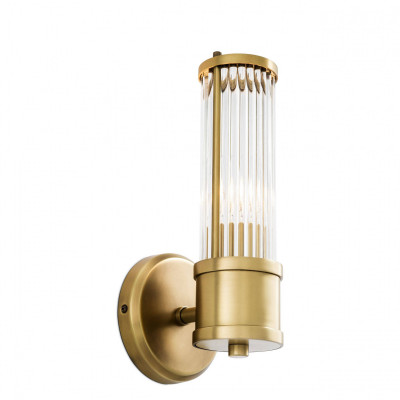 Claridges brass wall lamp