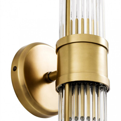 Claridges Double brass wall lamp