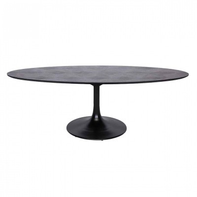 Blax oval dining table