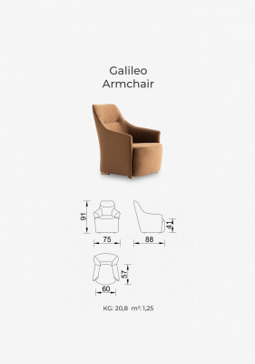 Galileo armchair