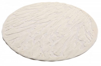 Sierra round rug, cream white