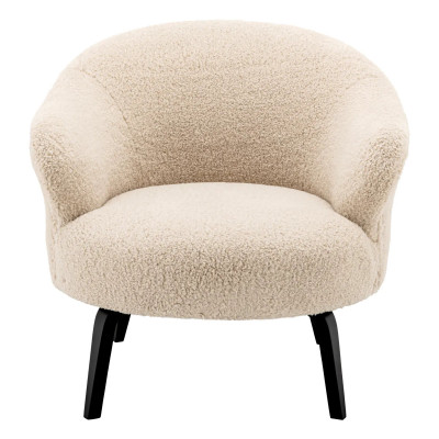Moretti cream boucle chair
