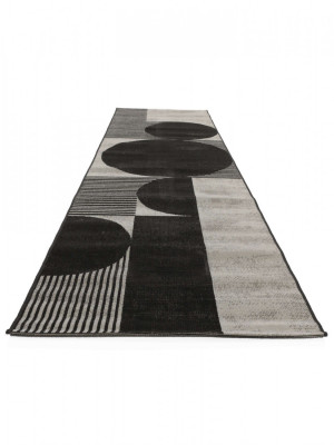 Deco black/greige carpet