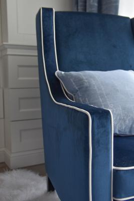 Dublin blue armchair